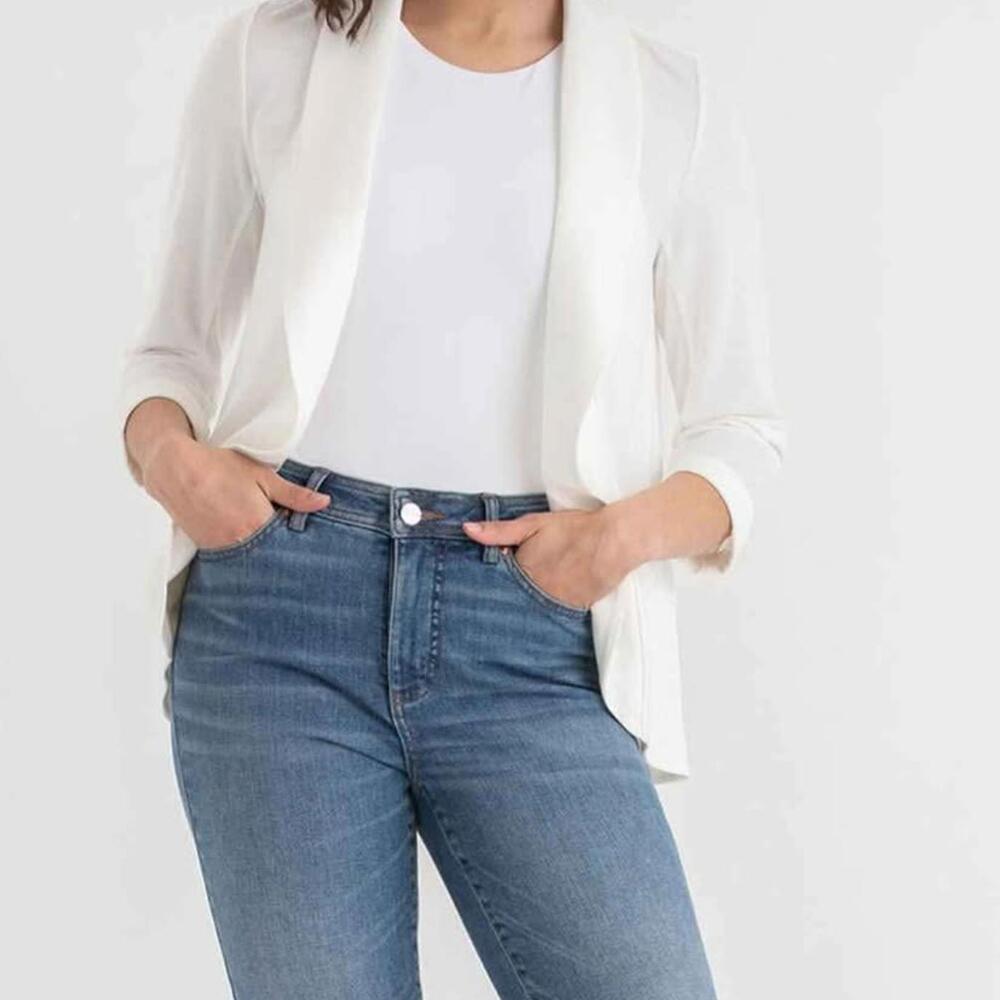 Ricki’s Women’s White Open Front Blazer - Size Large and xxl
